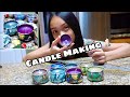 MAKING MY OWN CANDLES!! (So pretty!)