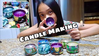 MAKING MY OWN CANDLES!! (So pretty!)