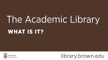 The Academic Library: What Is It?