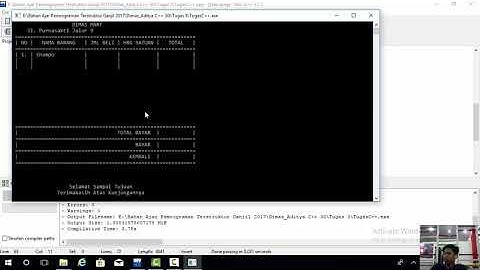 Program Kasir Menggunakan C++