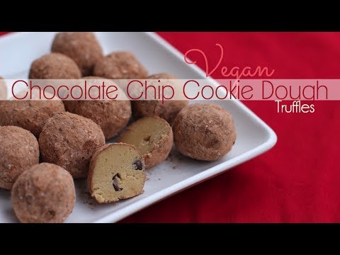 Vegan Chocolate Chip Cookie Dough Truffles