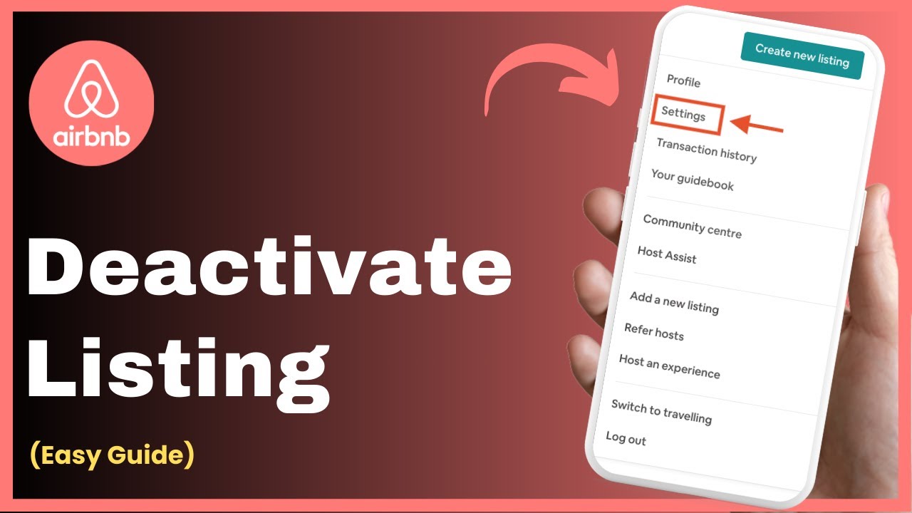 How To Deactivate Listing On Airbnb !