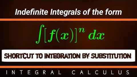 Integrals of the form [f(x)]^n | #integralcalculus #integration