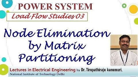 PS104 Node Elimination by Matrix Partitioning