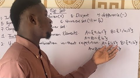 Operations Of Set(Intersection, Union and Symmetric difference)