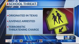 Juvenile arrested for recent social media threats