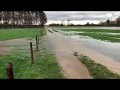 Hochwasser der Rur - Aufnahmen zwischen Ophoven und Kempen
