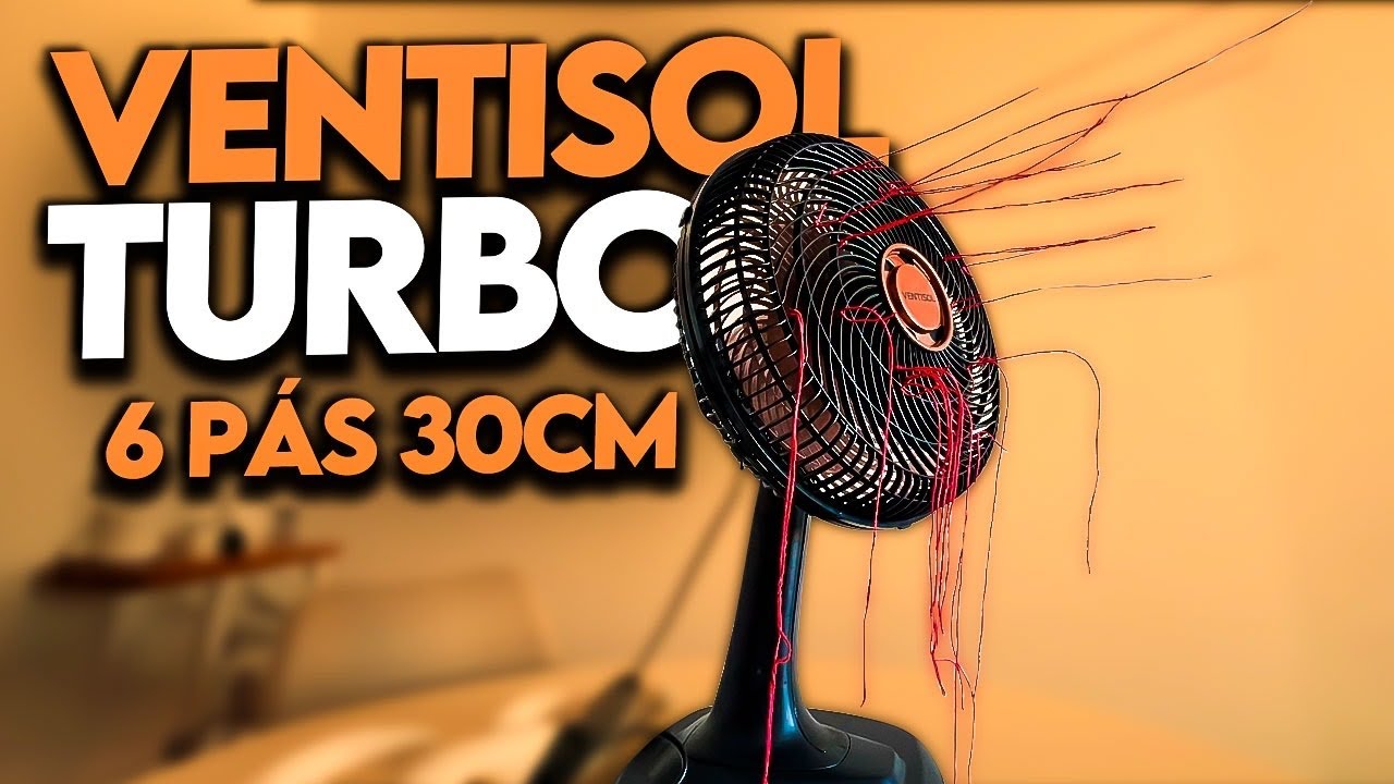 É LINDO, MAS… 🤔 Review + Testes Ventilador de Mesa Ventisol Turbo 30cm 6 Pás: Vale a pena PARA VOCÊ?