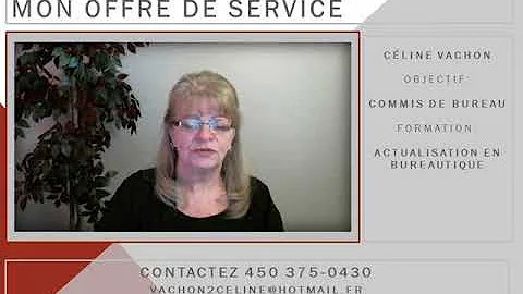 Mon offre de service Vido Cline Vachon