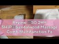 Review 【SG 24H SHIP】Sandalwood Massage Comb Multifunction Face Massager Facial GUA SHA Massage Tool