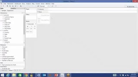 Tableau Tutorial Video