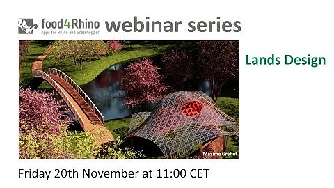 food4Rhino webinar series: Lands Design (English)