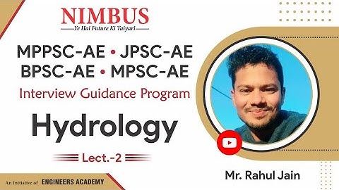 Hydrology | Interview Guidance Program For MPPSC/JPSC/BPSC/MPSC | Online Interview Preparation L-2