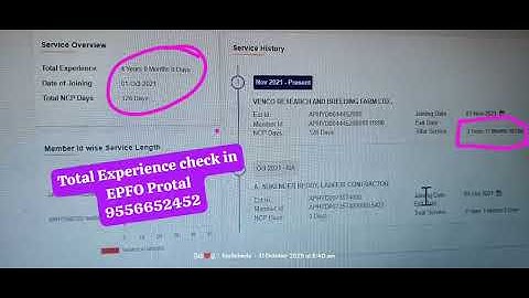 Total Experience Check in EPFO Protal service 🤙📲9556652452🤙📲#assb143 #assb #puribhanajanil #epfoanil