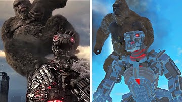 MECHAGODZILLA 2021 Cenas de Combates! Kaiju Universe - Roblox VS Filme┃PARTE 2