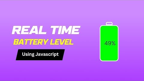How to detect battery level using javascript