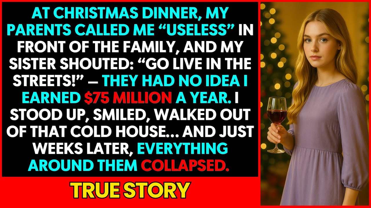 At Christmas Dinner My Sister Shouted “Go Live in the Streets” — She Had No Idea I Was a Millionaire