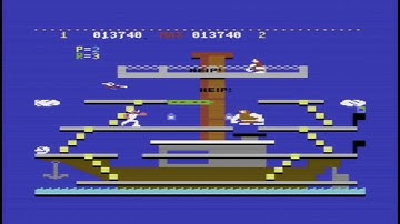Popeye Longplay (Commodore 64 Version)