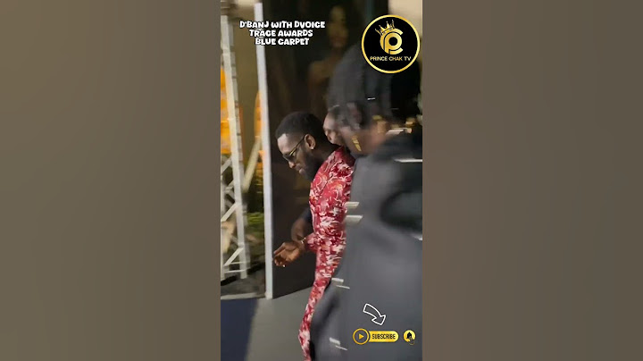 D'BANJ with DVOICE on TRACE AWARDS  Blue carpet #awards #traceawards #music