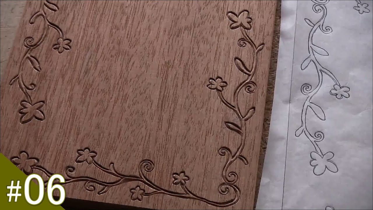 Wood Carving Art Crafts 木彫刻 かわいいカフェのメニュー板 ｎｏ６ 唐草 ボタニカル模様 Youtube