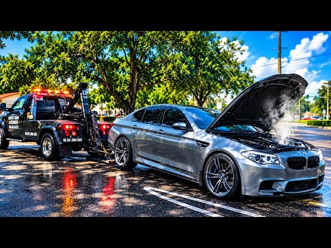 Blew up my BMW M5 while racing with Shelby GT500, F90 M5 and Scatpack.