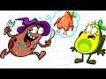 Vegetables Get Trapped by Hungry Witch | Funny Clips | Avocado Couple