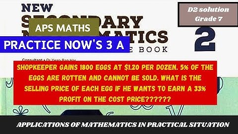 Exercise 3A practice now 3|Grade 7 maths Nsm2|  applications of mathematics in practical situations