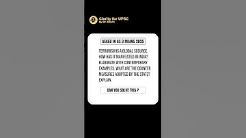 Terrorism | GS3 - Internal Security | UPSC Mains 2025 | Dr. Shivin Chaudhary, Ex-IRS