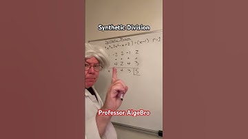 Synthetic Division, Prof AlgeBro #FYP #Shorts #Math #Follow #Subscribe #Education