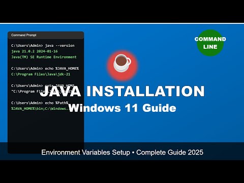 Install Java JDK & Configure Environment Variables - Beginner Tutorial