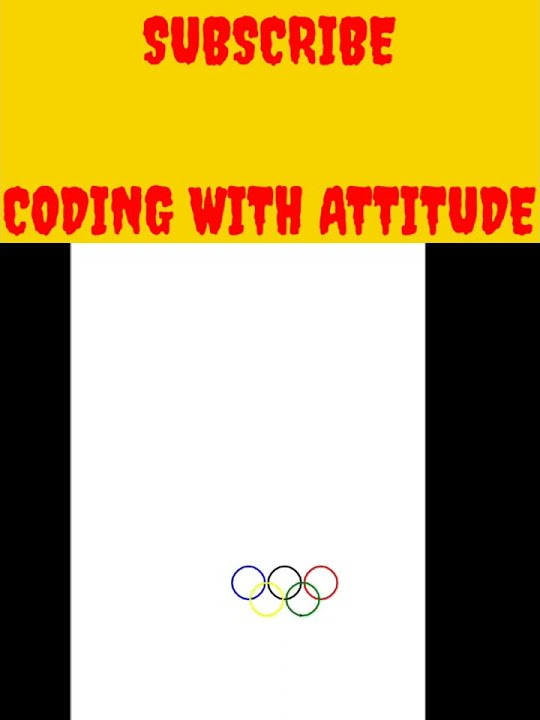 OLYMPIC SYMBOL USING PYTHON PROGRAM - YouTube