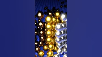 Into The Honeycomb Gold Silver Bronze Spheres In Motion