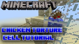Minecraft: Chicken Torture Cell Tutorial screenshot 4