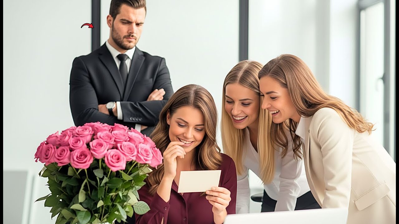 Невидимая для своего босса-миллионера, пока он не увидел, как она получает цветы на День святого ...