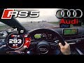 Second RUN! 2018 Audi RS5 (0-295km/h) POV | TOP SPEED, Acceleration TEST✔