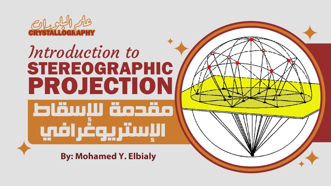Introduction to Stereographic Projection of crystals | مقدمة للإسقاط الإستريوغرافي للبلورات