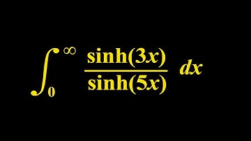 Very nice integral with hyperbolic trig functions