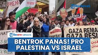 New York Memanas! Demonstran Pro-Palestina Vs Pro-Israel Bentrok saat Netanyahu Pidato di PBB