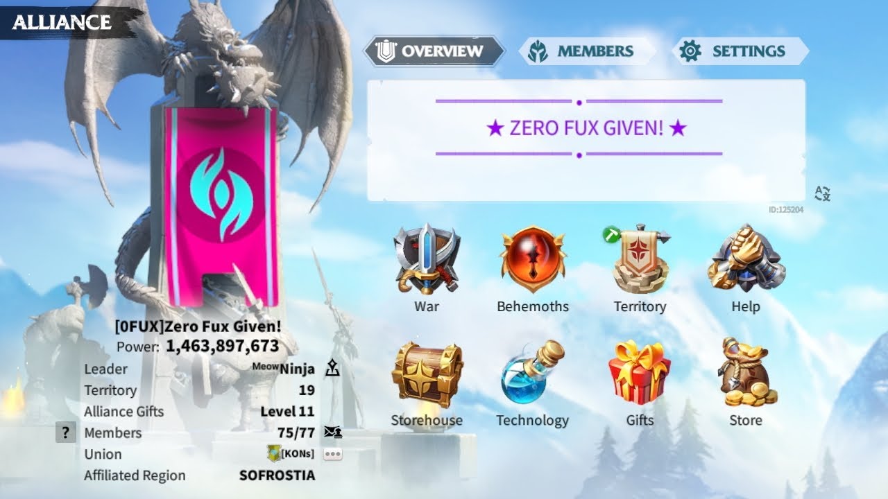 Thank you guys for the gifts [OFUX] ZERO FUX GIVEN alliance server SSS1-0007 