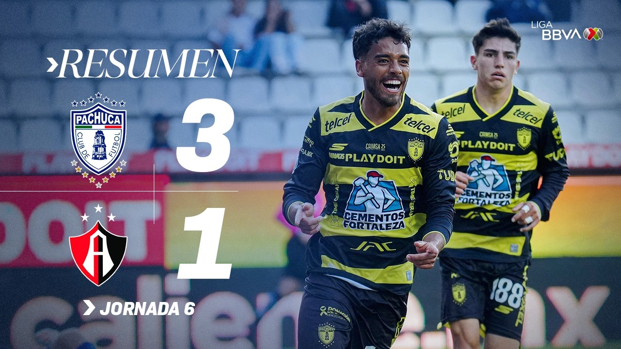 PACHUCA 3-1 ATLAS | Los Tuzos fueron un Huracán ante los Zorros | Con México C26 J6
