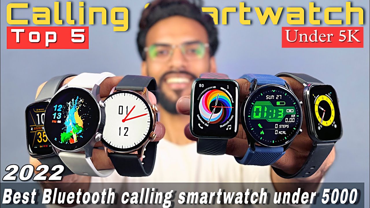 Top 5 Best Calling Smartwatch Under 5000🔥In 2022 On Amazon Great