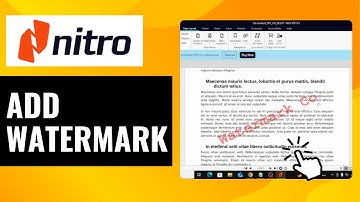 How To Add Watermark in Nitro PDF | Simple Steps to Customize Your PDF