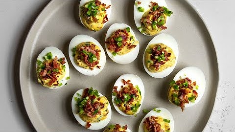 Spicy Deviled Eggs with Bacon and Jalapeño