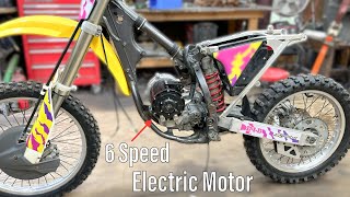 Installing the Motor on the  Home Made 6 Speed Electric Dirt Bike  Part 5