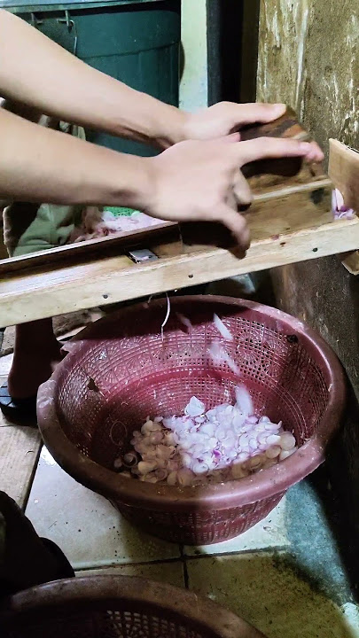 bunyi irisan bawang alat sederhana