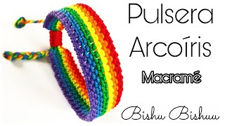 Rainbow Bracelet 🌈 Everything will be fine! Easy macramé