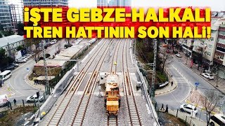 Gebze-Halkalı Tren Hattında Son Durum Havadan Görüntülendi
