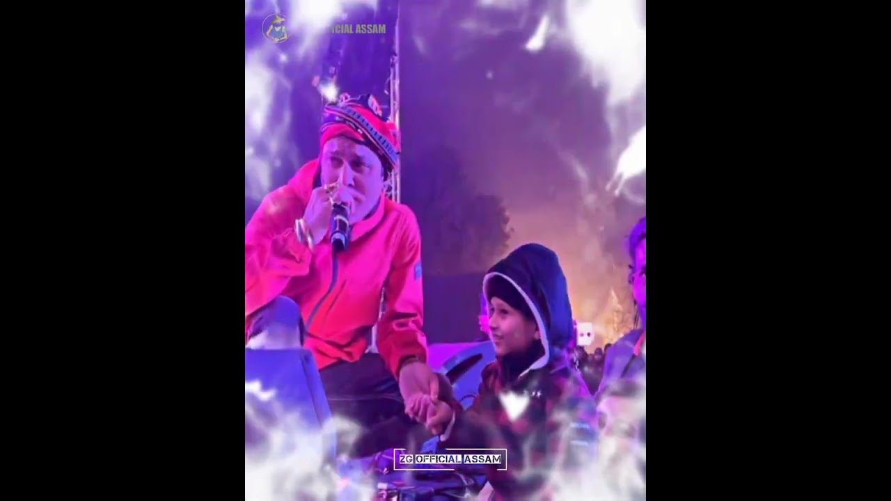 Assams SP sing more Zubeen Garg new dailog viedostage program new Assamese videozubeen Garg