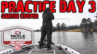 LAST DAY TO FIND THEM! Practice Day 3 for MLF Pro Bass Tourney on Santee Cooper!
