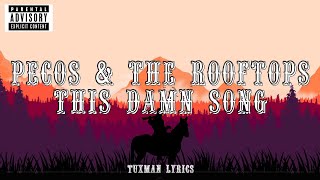 Video thumbnail of "Pecos & the Rooftops - This Damn Song (Lyrics) HD {Explicit}"